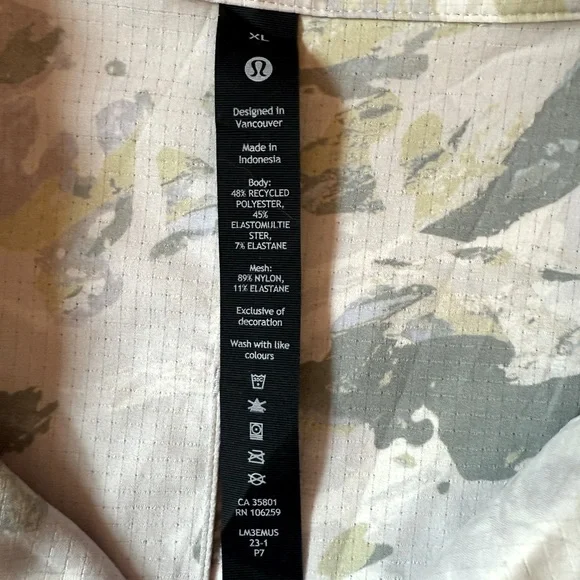 Lululemon Airing Easy Camp Collar Shirt Short Sleeve Lightweight Men Size XL - Picture 6 of 9